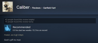 Illustration for article titled Garfield Kart, As Told By Steam Reviews